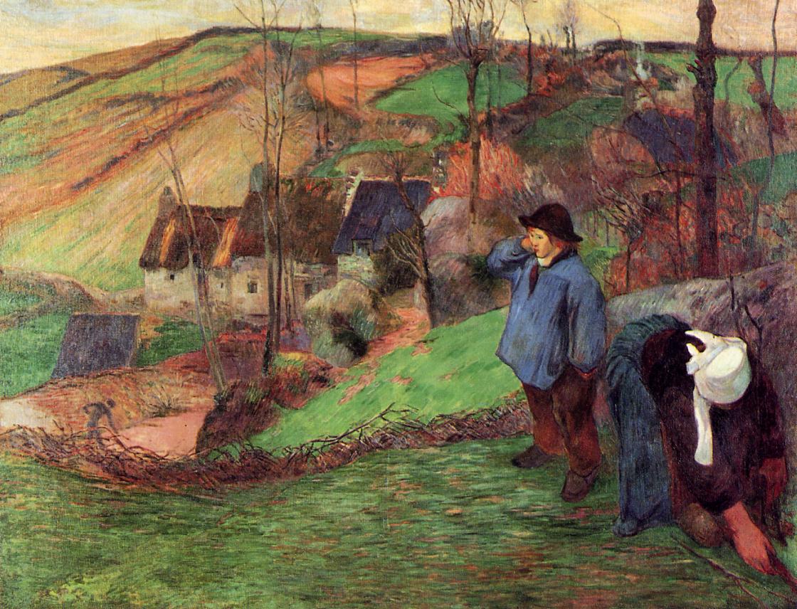 Little Breton Shepherd - Paul Gauguin Painting
